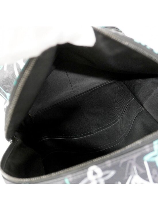 Louis Vuitton Backpack Monogram Eclipse Graffiti Discovery PM Black Multicolor